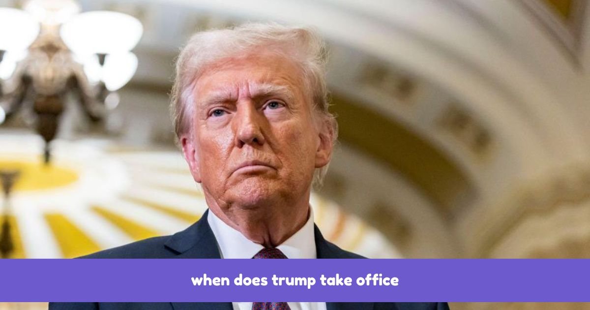 when does trump take office